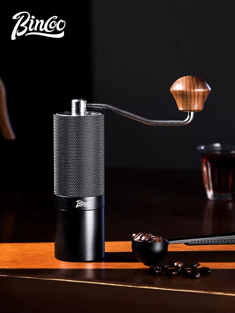 Máy xay cà phê bằng tay Bincoo 7 sao, kiểu kim cương, cầm tay, sử dụng tại nhà