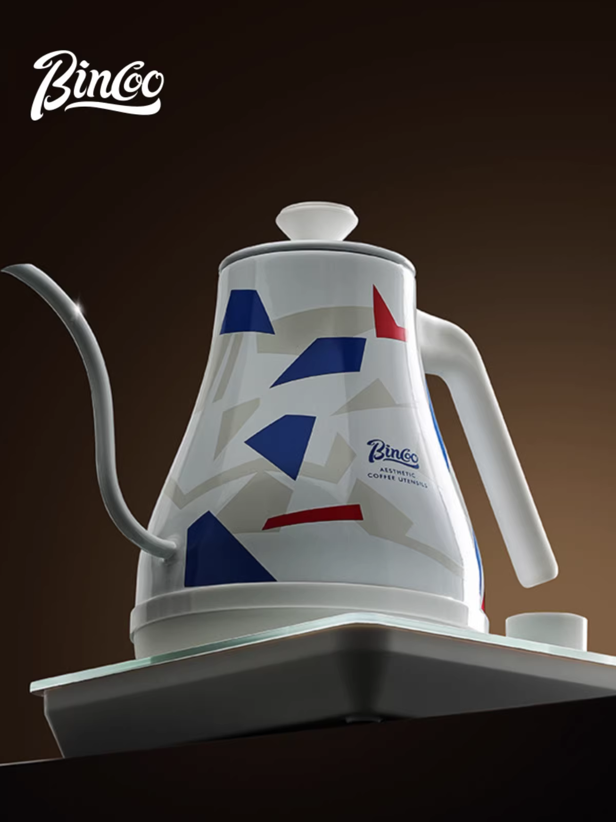 Bình pha cà phê thủ công Bincoo, ấm đun nước thông minh điều khiển nhiệt độ gia dụng, bình đun nước điện giữ nhiệt độ không đổi, bình pha cà phê thủ công bằng thép không gỉ có vòi nhỏ gọn