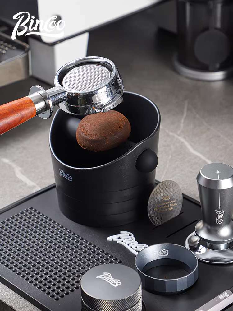 Bộ dụng cụ đa năng Bincoo: thảm đập cà phê, dụng cụ phân phối cà phê, búa đập cà phê, hộp đựng cà phê chống trượt, bộ dụng cụ để bàn 5158