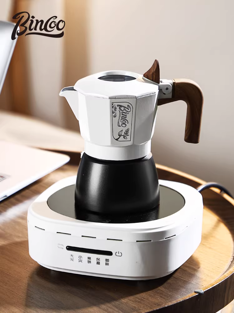 Bộ pha cà phê Bincoo Moka, máy pha cà phê gia dụng nhỏ gọn, bếp điện gốm, bộ dụng cụ pha cà phê thủ công, đồ dùng pha cà phê