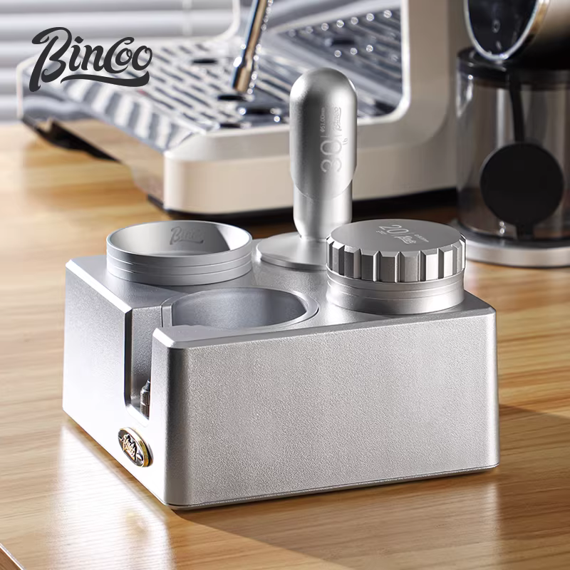 Bộ dụng cụ đầm cà phê Bincoo, dụng cụ phân phối bột, dụng cụ đầm, bộ ba món, dụng cụ máy pha cà phê espresso 51/58mm