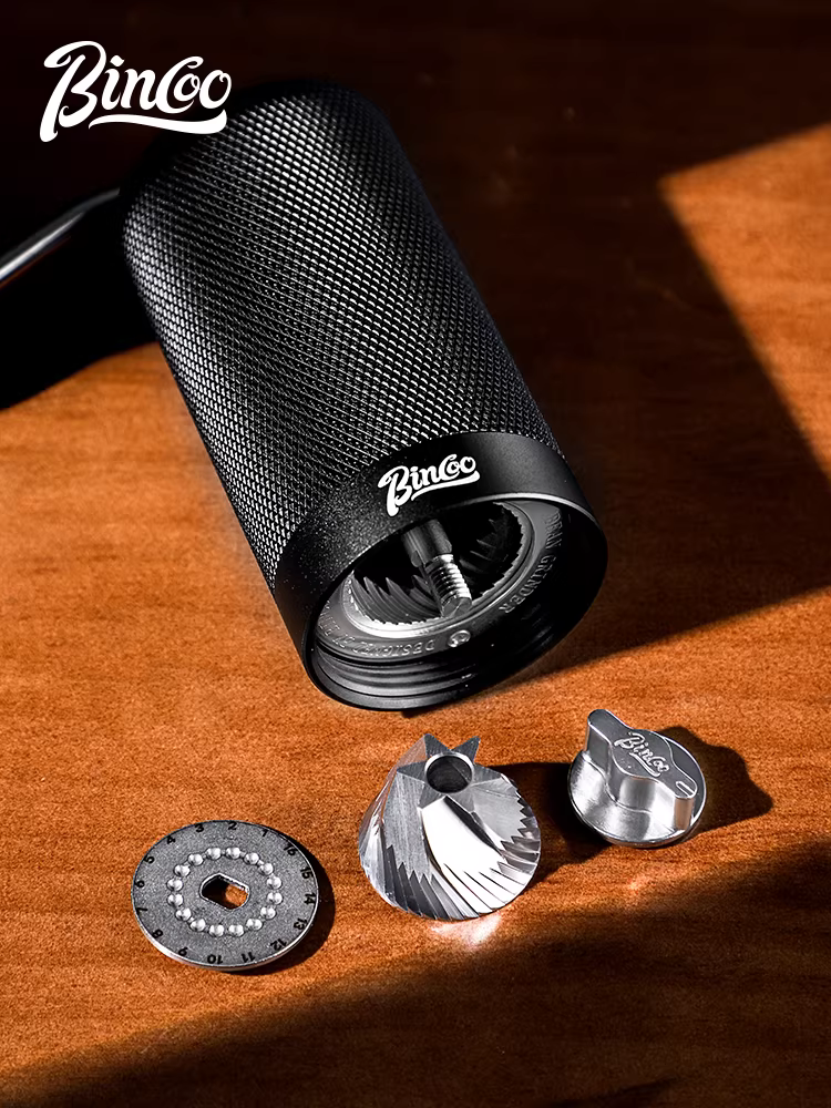 Máy xay cà phê bằng tay Bincoo 7 sao, kiểu kim cương, cầm tay, sử dụng tại nhà
