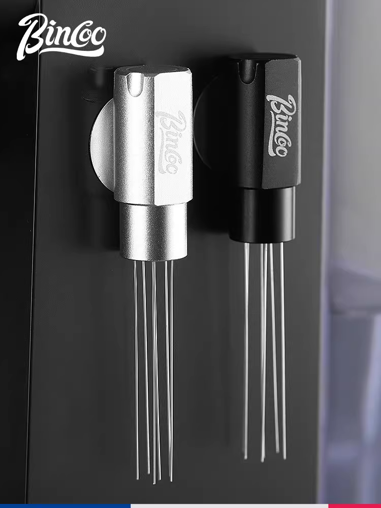 Kim phân phối bột cà phê từ tính Bincoo làm tan các cục bột và phân phối bột đều, kim phân phối bột cà phê espresso bằng hợp kim nhôm.