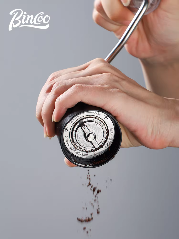 Máy xay cà phê quay tay Bincoo, máy xay cà phê thủ công nhỏ gọn dùng trong gia đình, máy xay cà phê thủ công bằng tay