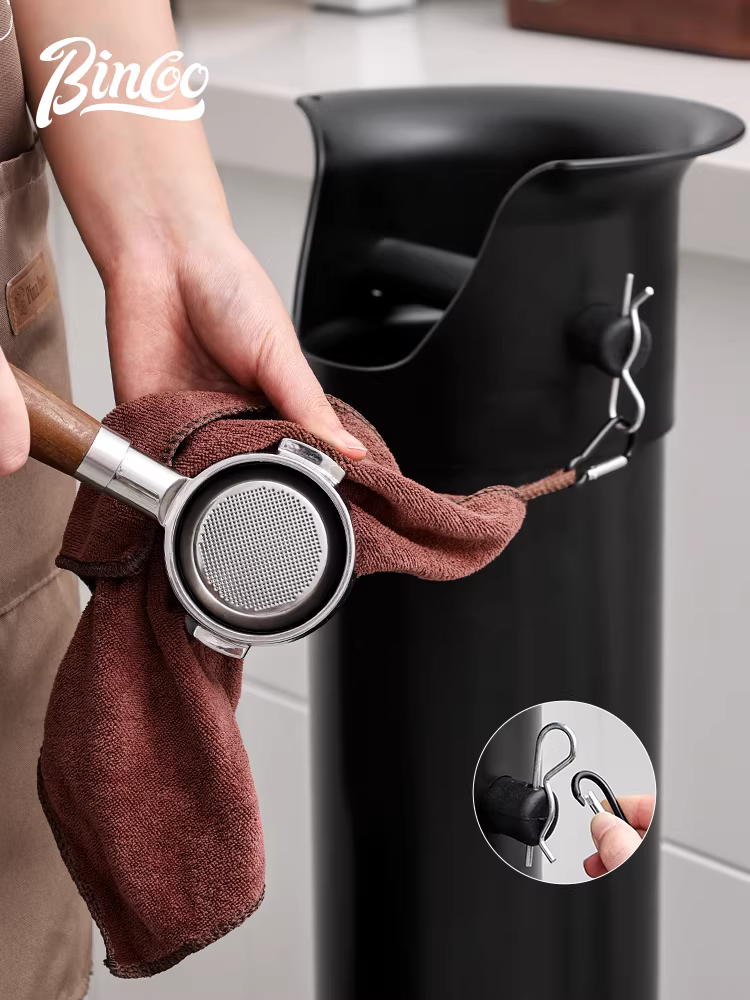 Thùng đựng bã cà phê Bincoo, loại đứng, dung tích lớn, kiểu ống dài, quầy bar quán cà phê, hộp đựng bã cà phê thương mại.