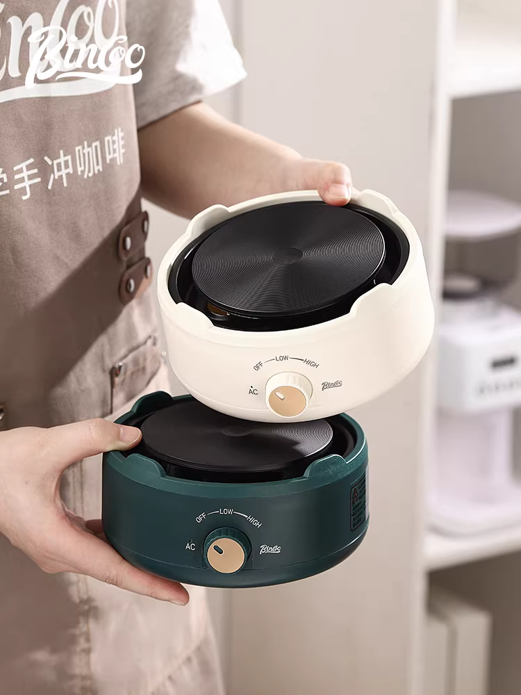 Bếp điện gốm Bincoo dùng trong gia đình, bếp điện nhỏ để pha trà, ấm trà thủy tinh đặc biệt để pha trà, ấm đun nước mini.