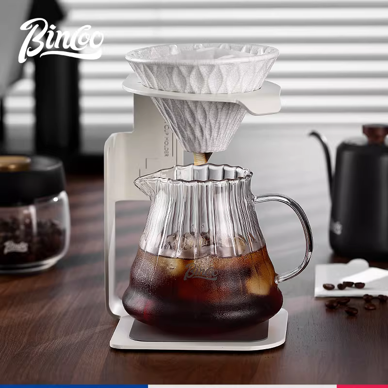 Giá đỡ phin pha cà phê Bincoo phong cách retro công nghiệp, giá đỡ cốc lọc v60, giá đỡ phin pha cà phê thủ công, bộ dụng cụ pha cà phê