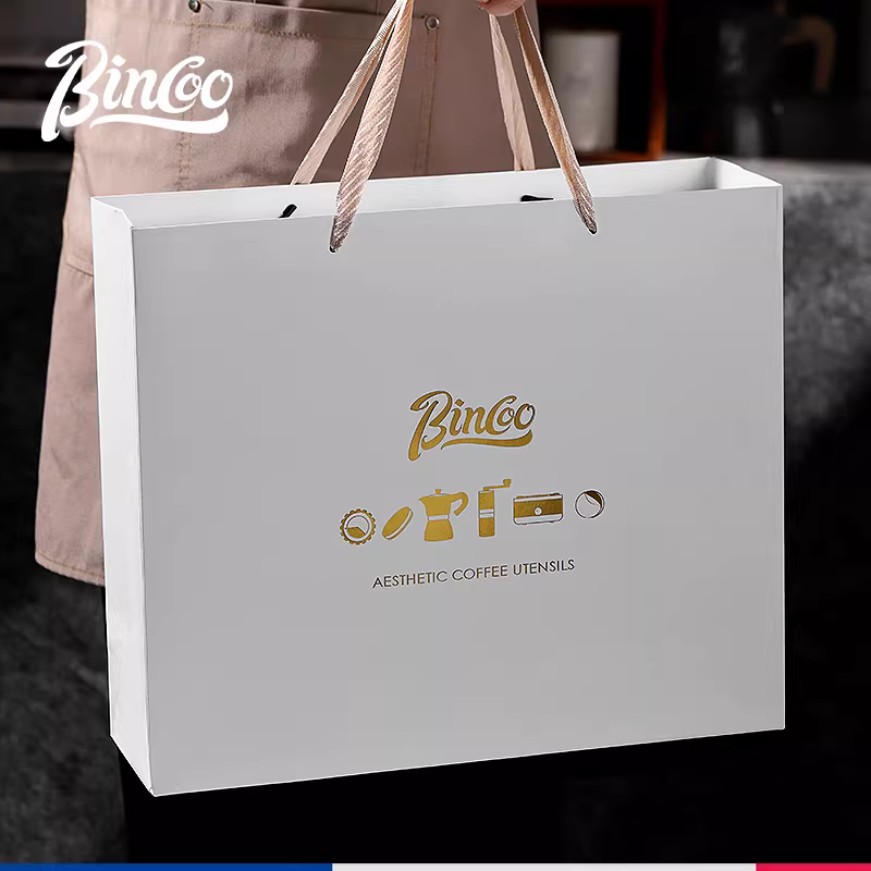 Bộ quà tặng ấm pha cà phê Bincoo Moka, thiết bị pha cà phê gia dụng, bộ ấm pha cà phê thủ công nhỏ gọn, quà tặng sinh nhật