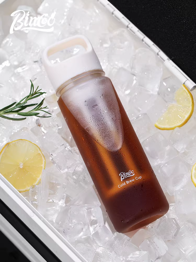 Cốc cà phê lạnh Bincoo, cốc nước Tritan di động, dung tích lớn, bình giữ lạnh cà phê kiểu Mỹ, bình giữ lạnh di động