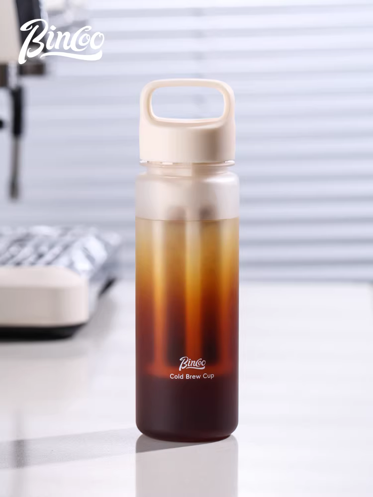 Cốc cà phê lạnh Bincoo, cốc nước Tritan di động, dung tích lớn, bình giữ lạnh cà phê kiểu Mỹ, bình giữ lạnh di động