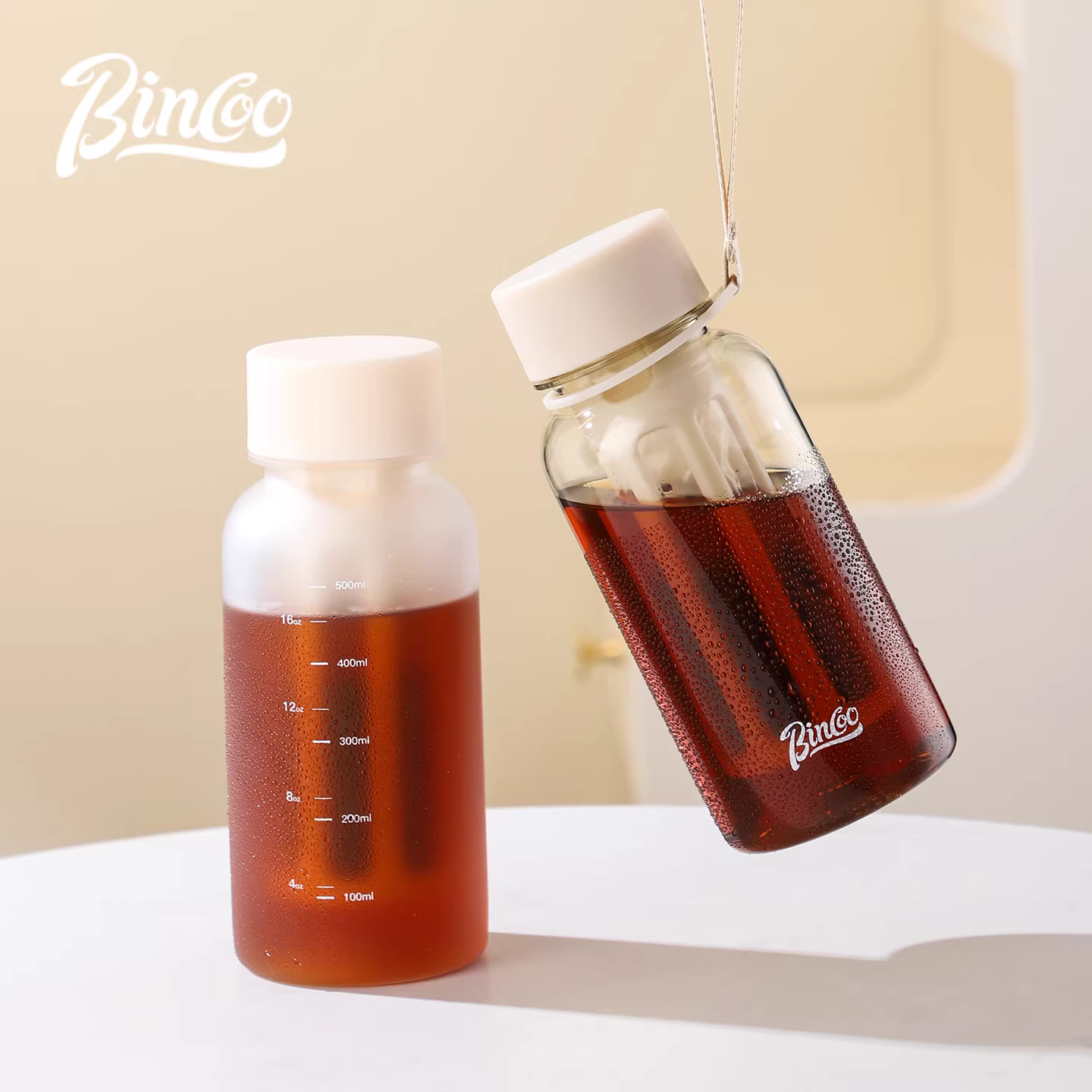 Cốc pha cà phê lạnh Bincoo, bình pha cà phê lạnh, cốc trà lạnh, cốc cà phê di động kín hơi, bình pha cà phê đá kiểu Mỹ, cốc nước