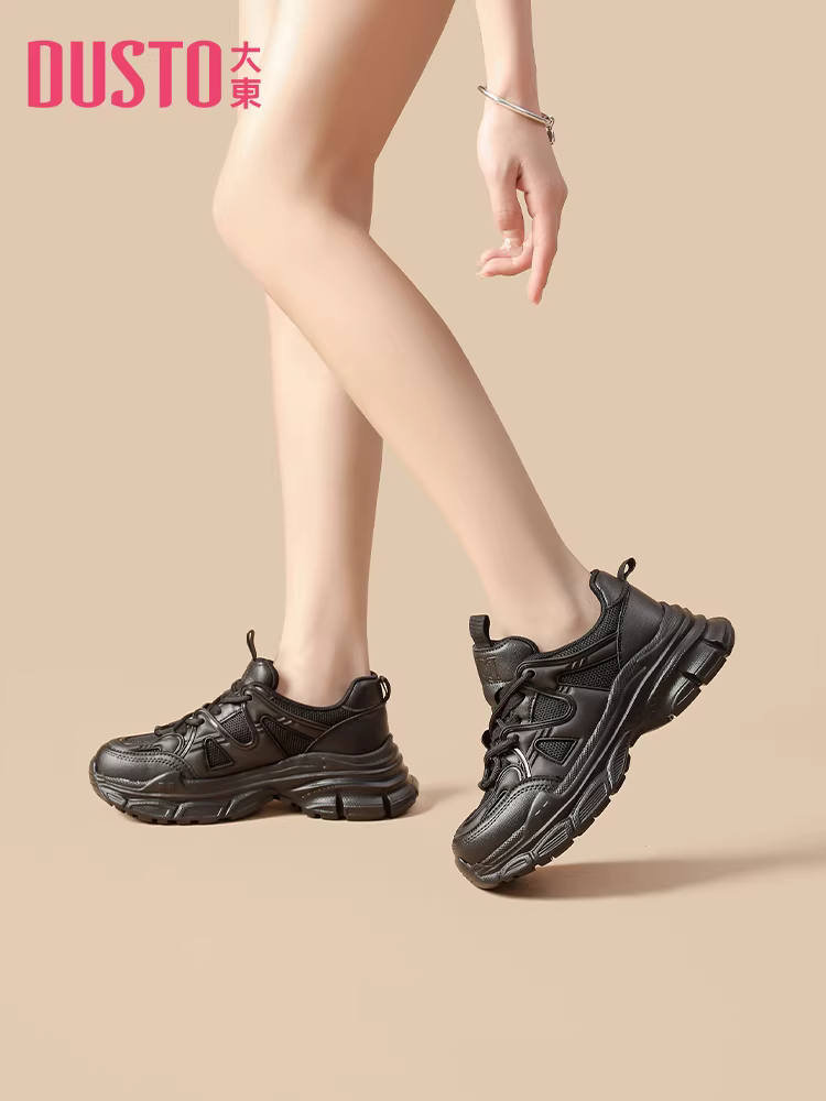 Giày thể thao nữ đế dày 2025 mẫu mới thu đông thoáng khí lưới mỏng giày bố giày nữ thời trang