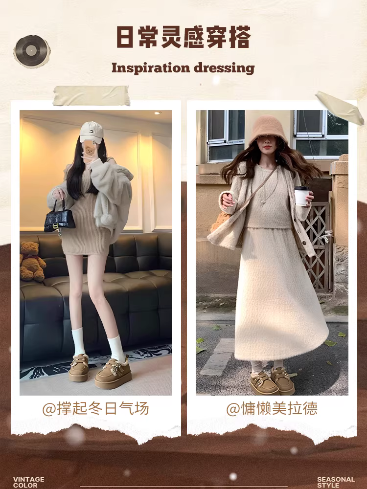 Giày bốt nữ đế dày kiểu Birkenstock mùa đông 2025 mới, lót lông cừu, dày dặn, giữ ấm, giày bông mùa đông, giày lông thú