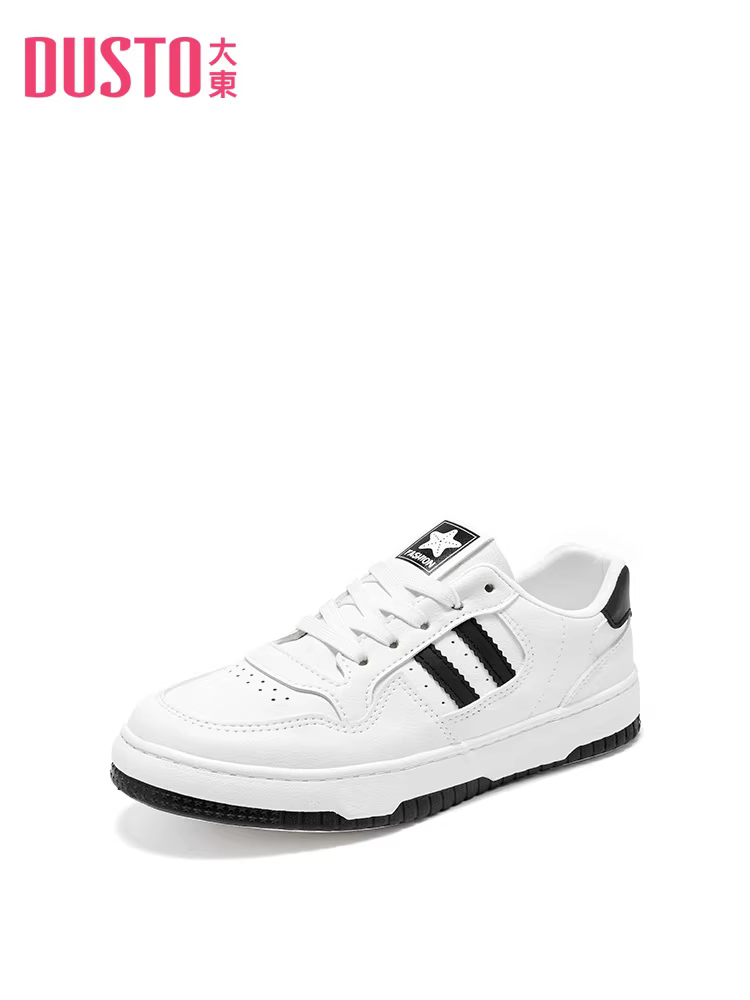 Giày thể thao trắng Dadong dành cho nữ, mẫu mới thu đông 2025, đế mềm, phối được với chân váy, giày nữ thường ngày, giày thể thao trắng đa năng và được ưa chuộng.