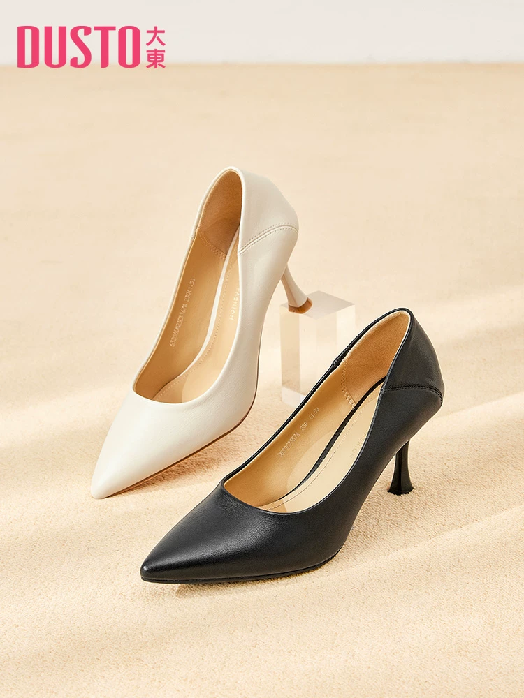 Giày cao gót nữ Dadong kiểu Pháp mũi nhọn, gót nhọn, mùa thu mới 2025, đi làm, đi chơi.