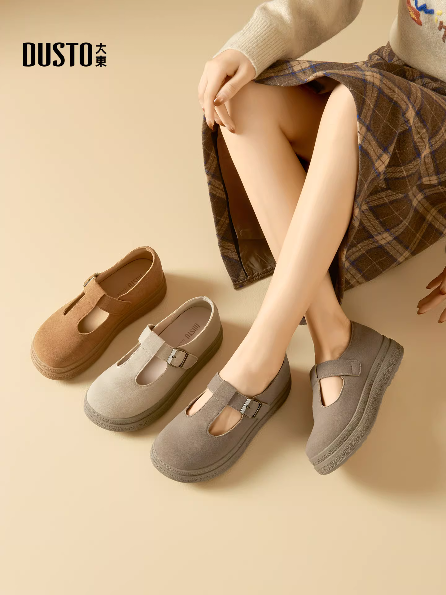 Giày Birkenstock đế dày Dadong retro dành cho nữ 2025 mới mùa thu đông kiểu lười đa năng ôm chân toàn bộ giày Birkenstock đế mềm giày đơn