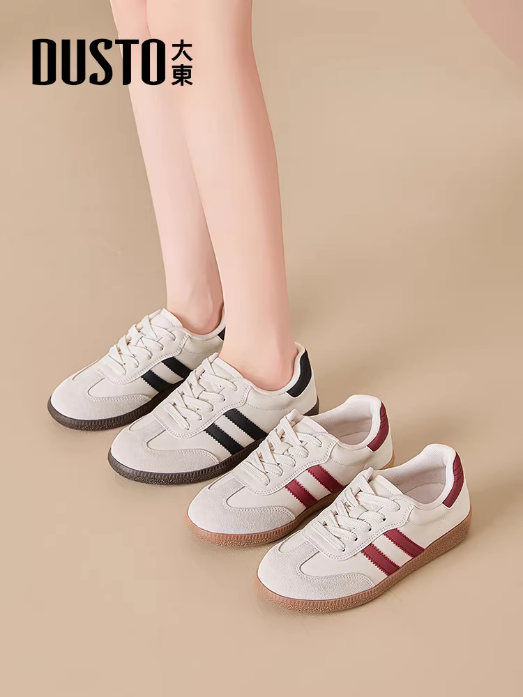 Giày thể thao cổ điển Đức Dadong dành cho nữ 2025, mẫu mới phổ biến mùa thu đông, đế mềm, kiểu dáng đơn giản, đa năng