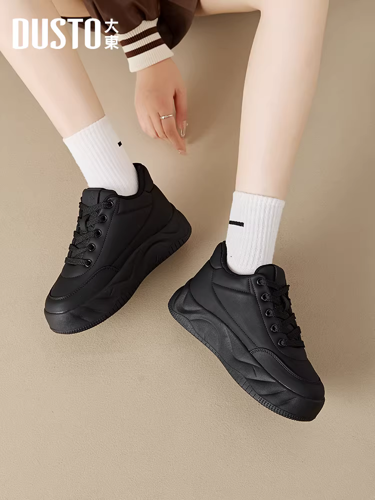 Giày lười nữ đế dày 2025 mẫu mới hot thu đông, giày thể thao đa năng, giày sneaker cổ cao, giày thể thao năng động