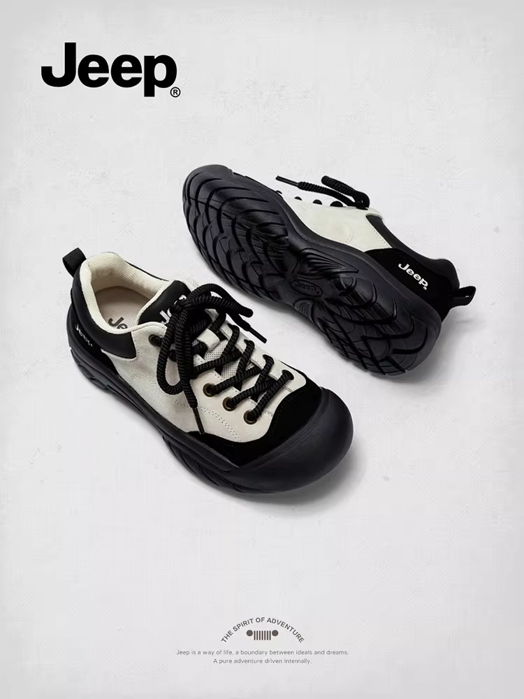 Giày thể thao nữ Jeep dễ thương, phong cách thường ngày, mùa hè 2025, chống va đập, chống trơn trượt, bền mài mòn, thích hợp đi bộ đường dài và leo núi ngoài trời