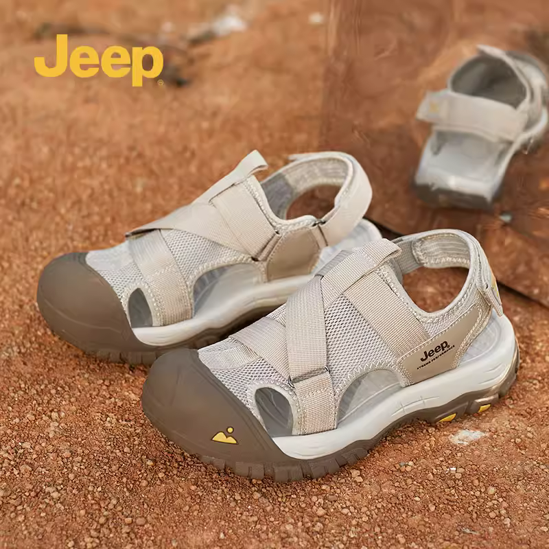 Dép đế mềm thể thao ngoài trời mùa hè dành cho nam giới của hãng Jeep để lái xe, guốc đi biển thông thường dành cho nam giới