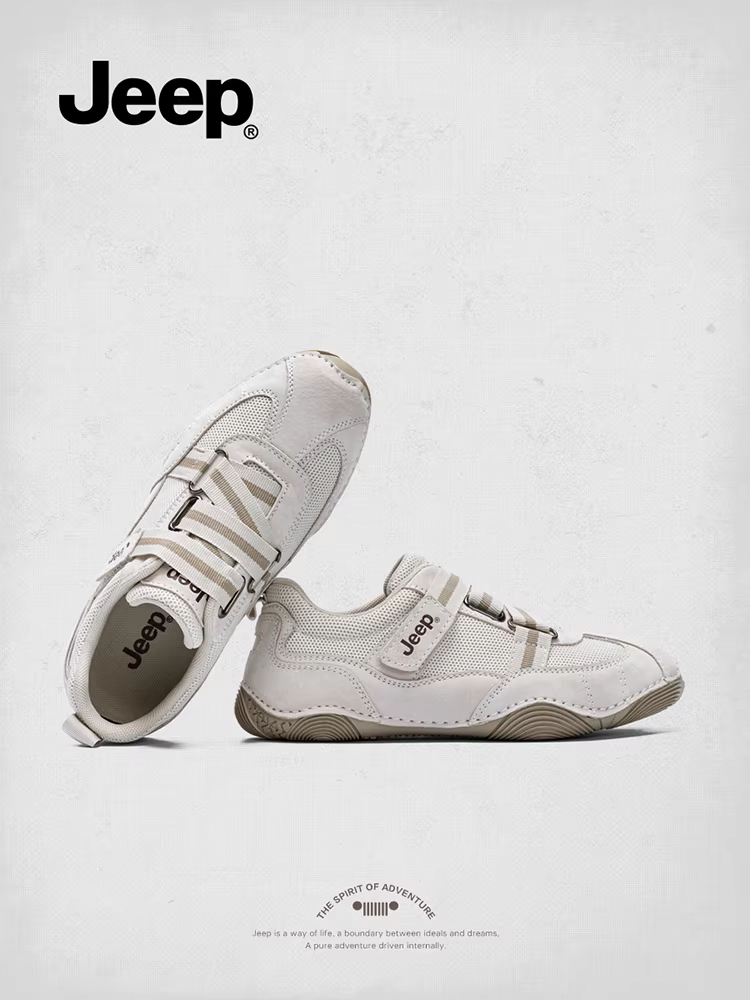 Giày thể thao đế mềm kiểu retro Jeep dành cho nữ mùa thu đông 2025, giày ba lê nhẹ, chống trơn, đa năng, thích hợp cho tập luyện