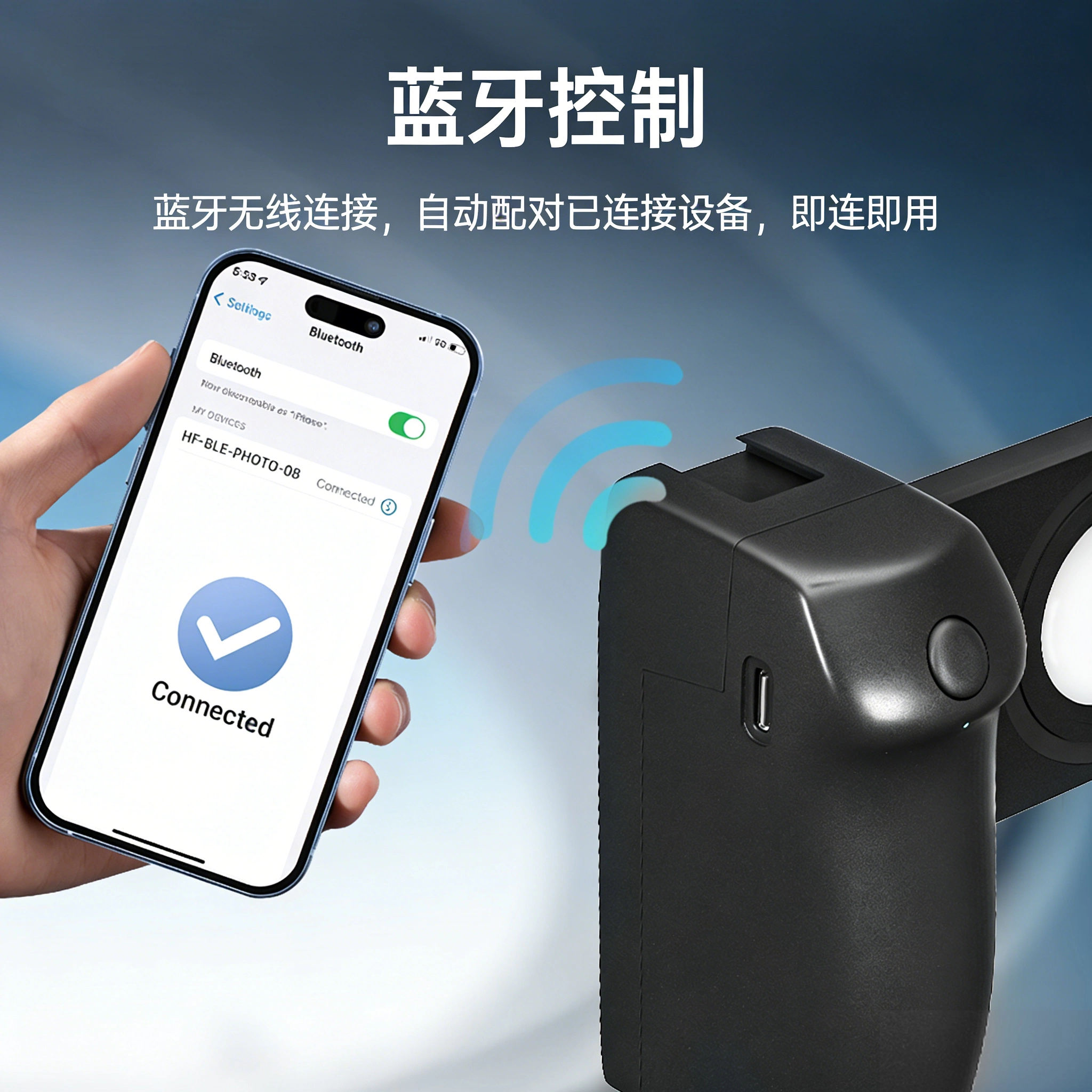 Phụ kiện hỗ trợ chụp ảnh từ xa Minifocus MagSafe dành cho điện thoại Apple iPhone 17, Huawei và điện thoại Android - Tay cầm chụp ảnh, Điều khiển zoom từ xa, Bộ ổn định ảnh, Bộ ổn định chống rung cầm tay.
