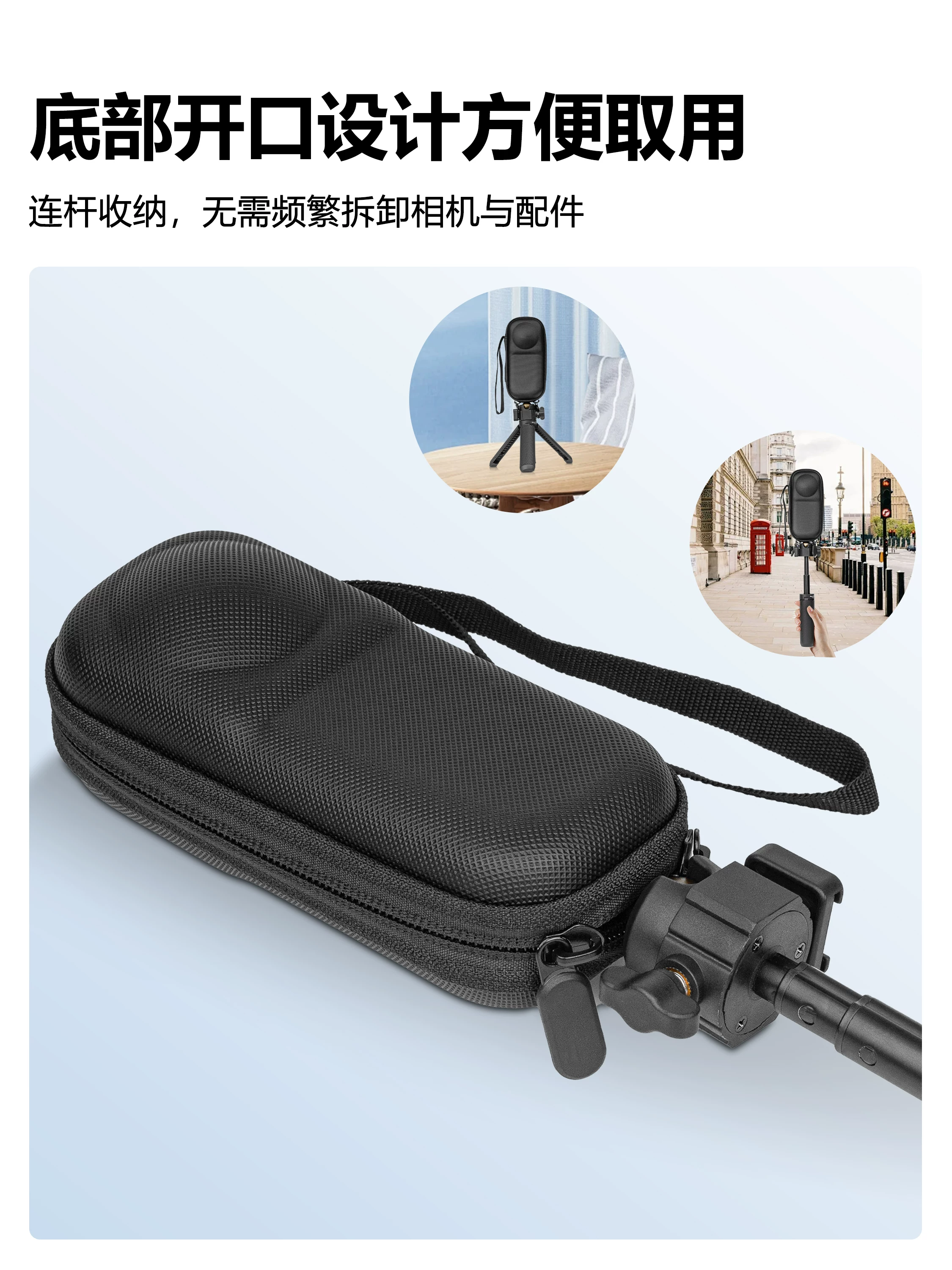 Hộp đựng thương hiệu Minifocus phù hợp với túi đựng Insta360 X5/X4/X3, hộp bảo vệ camera hành động toàn cảnh, miếng bảo vệ ống kính, nắp ống kính, phụ kiện hộp chống rơi.