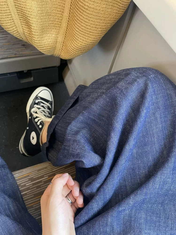 Quần cotton và vải lanh kiểu Nhật dành cho nữ, mùa hè 2025, mỏng, cỡ lớn, lưng cao, rộng rãi, tôn dáng, quần vải lanh ống rộng