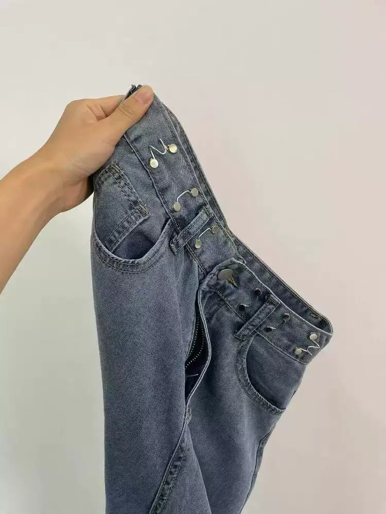 Quần jean Tencel dáng lê dành cho nữ, kiểu dáng mỏng mùa hè, cỡ lớn, lưng cao, rộng rãi, mềm mại, tôn dáng, ống rộng, dài chạm sàn