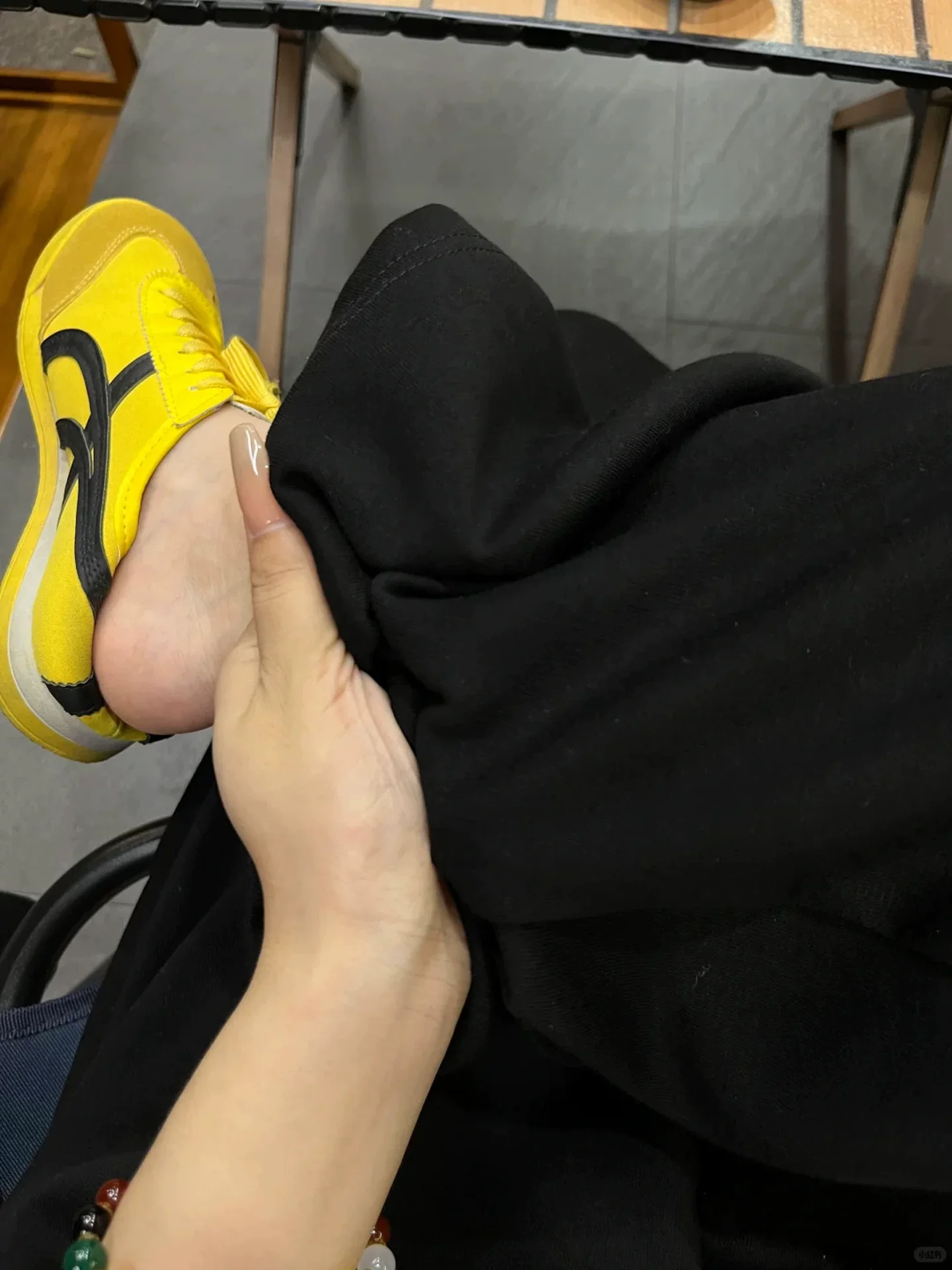 Quần âu lưng cao màu đen dành cho nữ, mùa thu, cỡ lớn, giảm béo, dáng quả lê, quần dài ống rộng