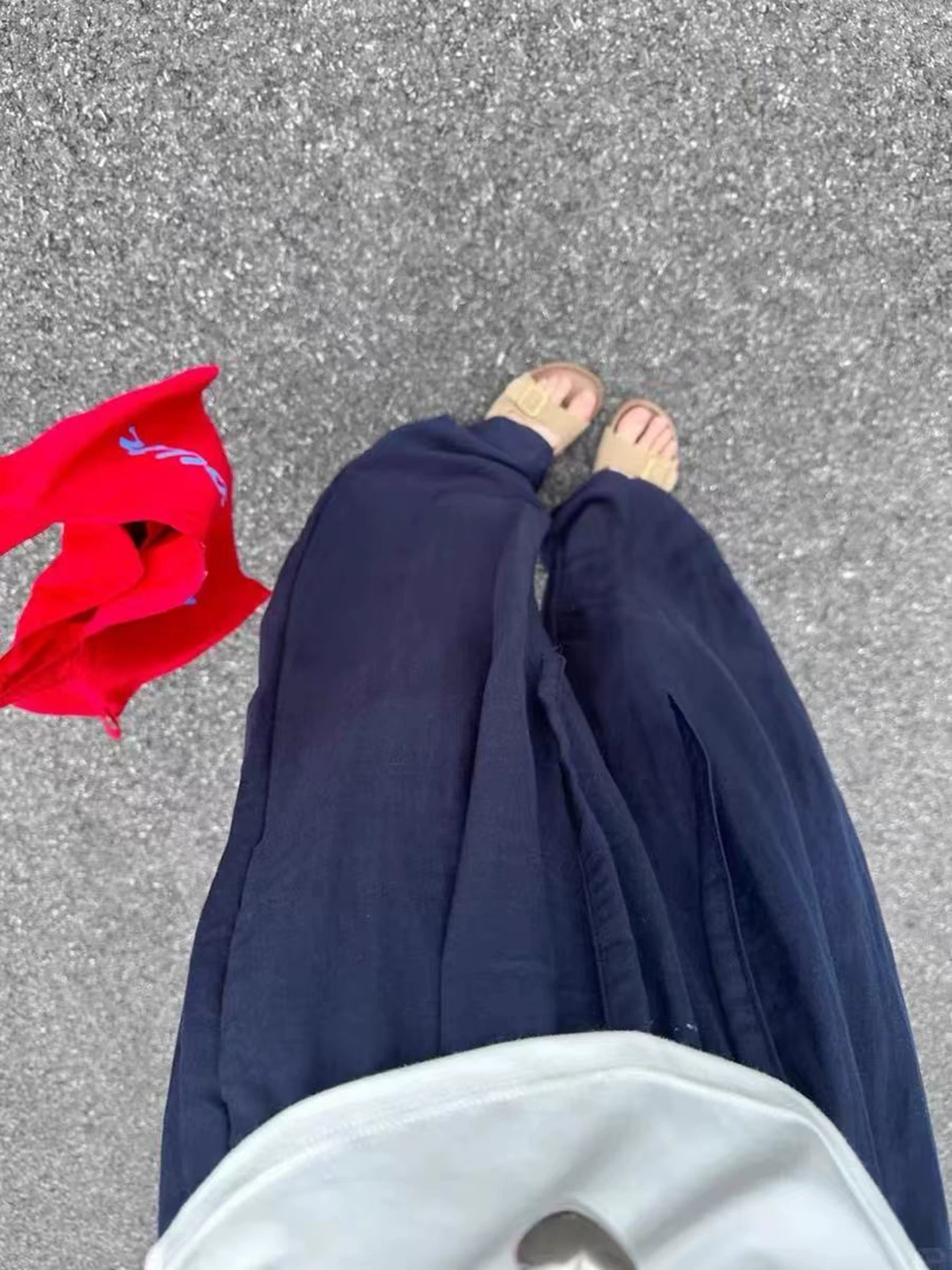 Quần vải lanh lụa băng dành cho nữ, kiểu dáng mỏng mùa hè, cỡ lớn, lưng cao, mềm mại, rộng rãi, tôn dáng, quần cotton-lanh dáng cong.