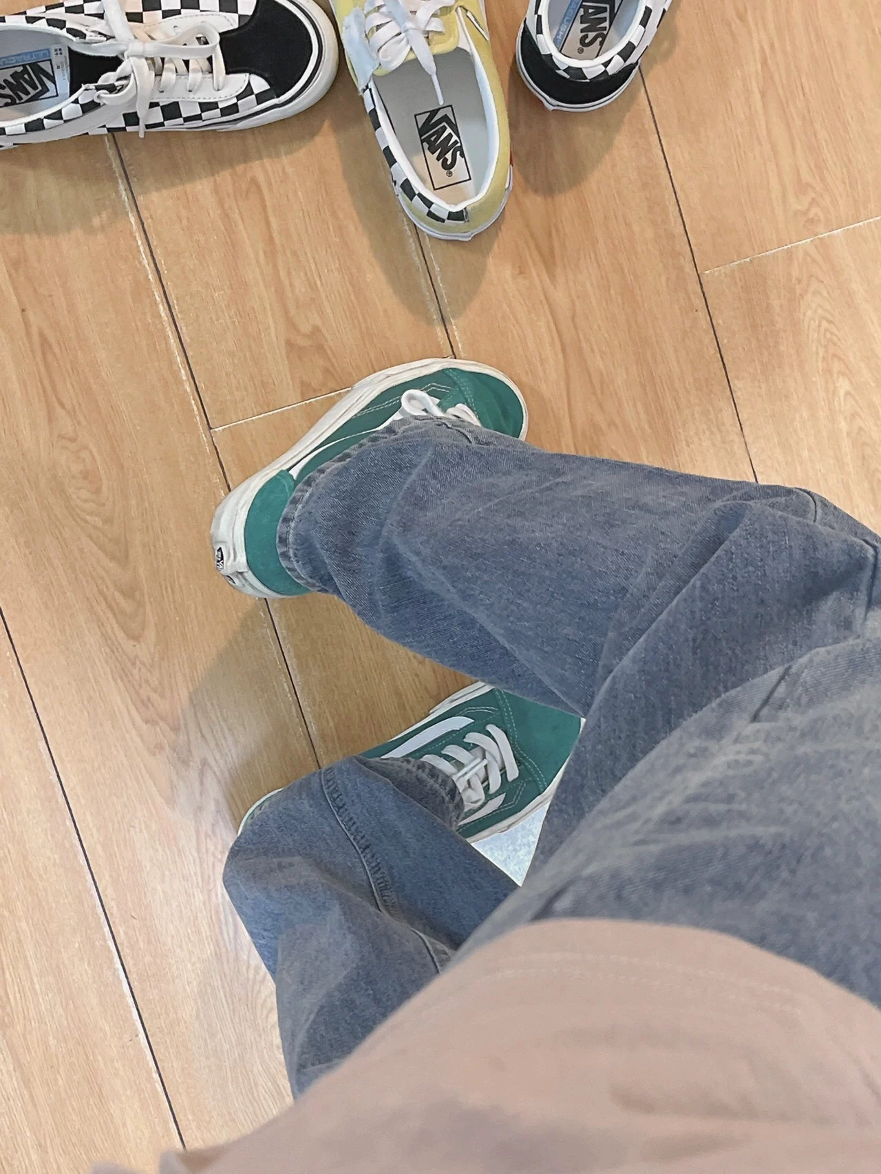 Quần jean ống thẳng màu xanh cổ điển hình quả lê dành cho nữ, mùa hè 2023, cỡ lớn, cạp cao, quần ống rộng rộng rãi