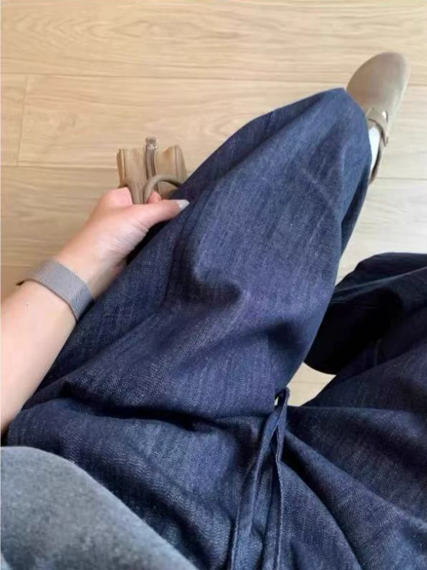 Quần Tencel nữ mùa hè 2025 chất liệu mỏng, size lớn, size plus, chất liệu cotton linen, quần ống rộng, cạp cao, dáng rộng, tôn dáng, quần ống thẳng