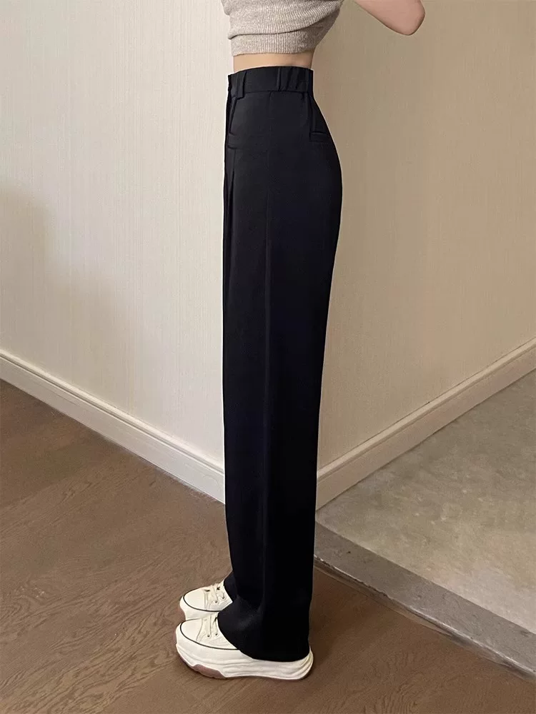 Quần âu cao cấp dành cho nữ, quần body dáng quả lê mùa hè, size lớn, cạp cao, che bụng, che hông, quần ống rộng tôn dáng