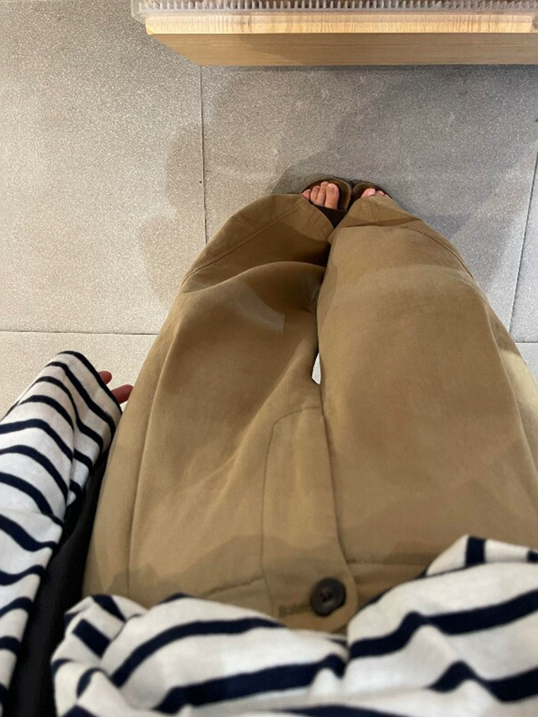 Quần kaki vintage kiểu công sở dành cho nữ, mùa thu, size lớn, cạp cao, dáng rộng, chất liệu mềm mại, ống thẳng, ống rộng, dài chạm sàn.