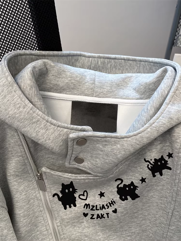 Áo len cardigan lông cừu kiểu Hàn Quốc dành cho nữ, mùa thu đông, kiểu dáng rộng rãi, thoải mái, phong cách cặp đôi, áo khoác oversize