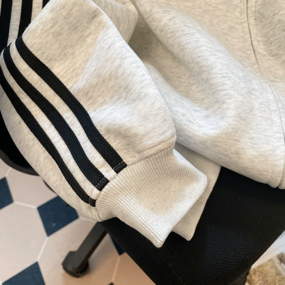 Áo len cardigan cổ đứng sọc xám cổ điển kiểu Mỹ dành cho nữ, áo khoác oversize mùa xuân thu, phong cách lười biếng và thoải mái