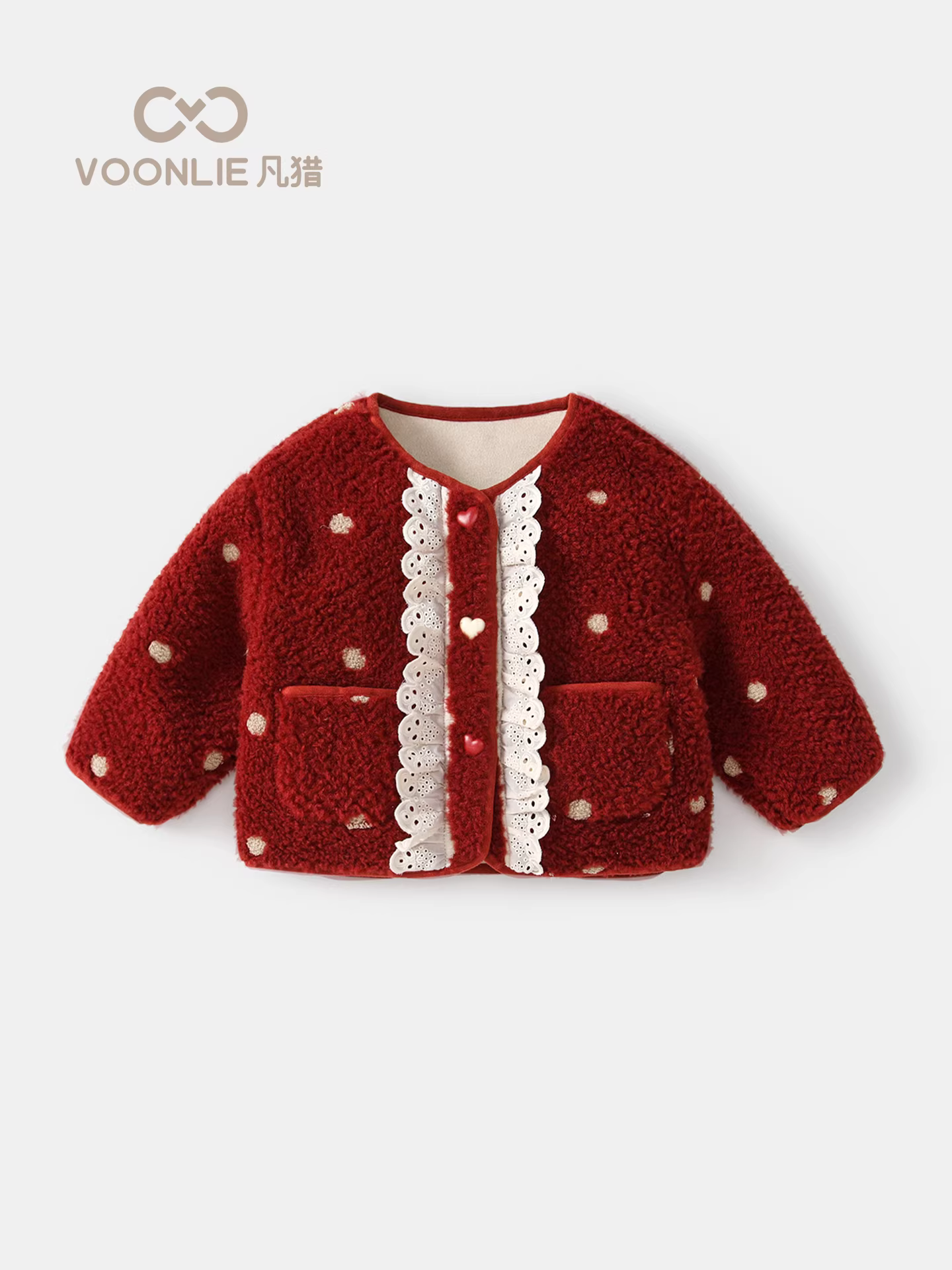 Áo khoác mùa đông Fanhle cho bé gái 2025, thời trang mới, áo ấm lông mềm mại, áo bé gái dễ thương cho mùa đông