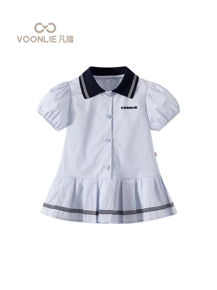 Đầm phong cách học viện nữ sinh Fanhai Đầm công chúa thời trang mùa hè cho trẻ em Đầm công chúa cho bé một tuổi Mùa hè