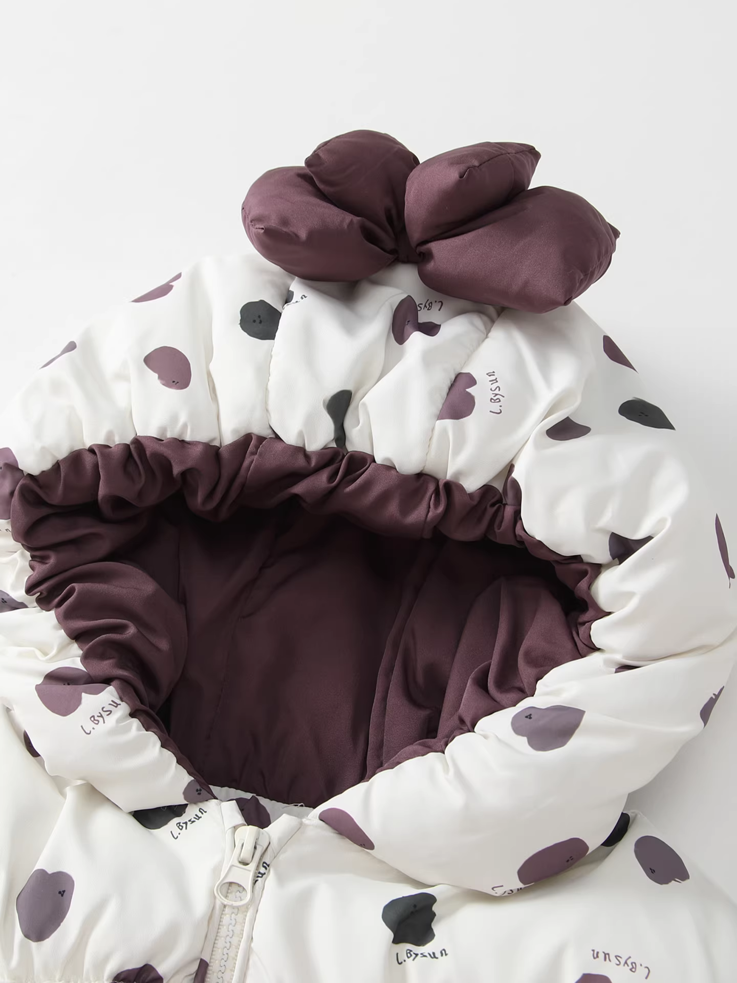 Áo khoác cotton cho bé gái Fanhle Quần áo mùa đông 2025 Áo khoác cotton ấm áp mới cho bé Áo khoác có mũ trùm đầu cho trẻ em mùa đông