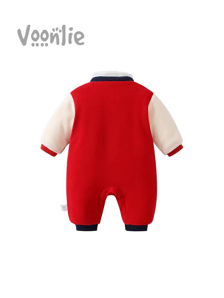 Quần áo trẻ em, quần áo mùa đông, bộ liền quần trẻ em unisex, lễ mừng trăng tròn, trang phục sinh nhật đầu tiên theo phong cách Trung Hoa, trang phục lễ kỷ niệm sinh nhật, trang phục năm mới, bộ liền quần.