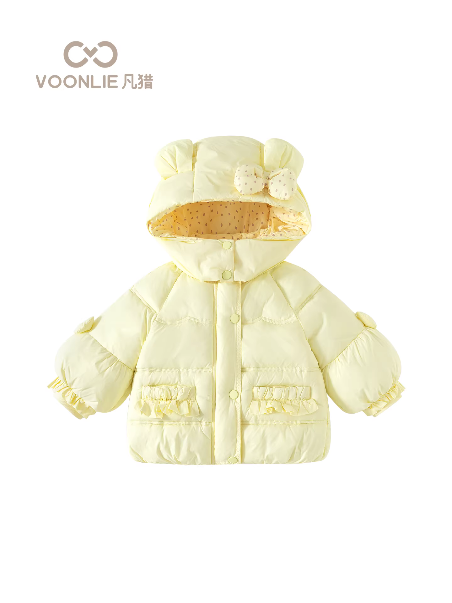 Áo khoác cotton nữ sinh Fanhai quần áo mùa đông quần áo trẻ em sành điệu ấm áp dày dặn có mũ trùm đầu cho bé áo khoác cotton mùa đông