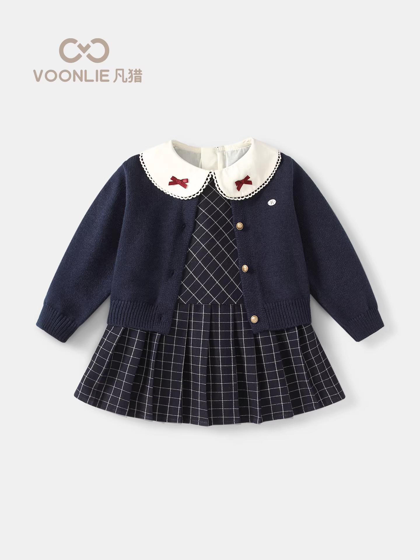 Váy bé gái Fanhai Váy công chúa thời trang mùa thu Váy công chúa cho bé một tuổi Trang phục dự tiệc sinh nhật Xuân Thu