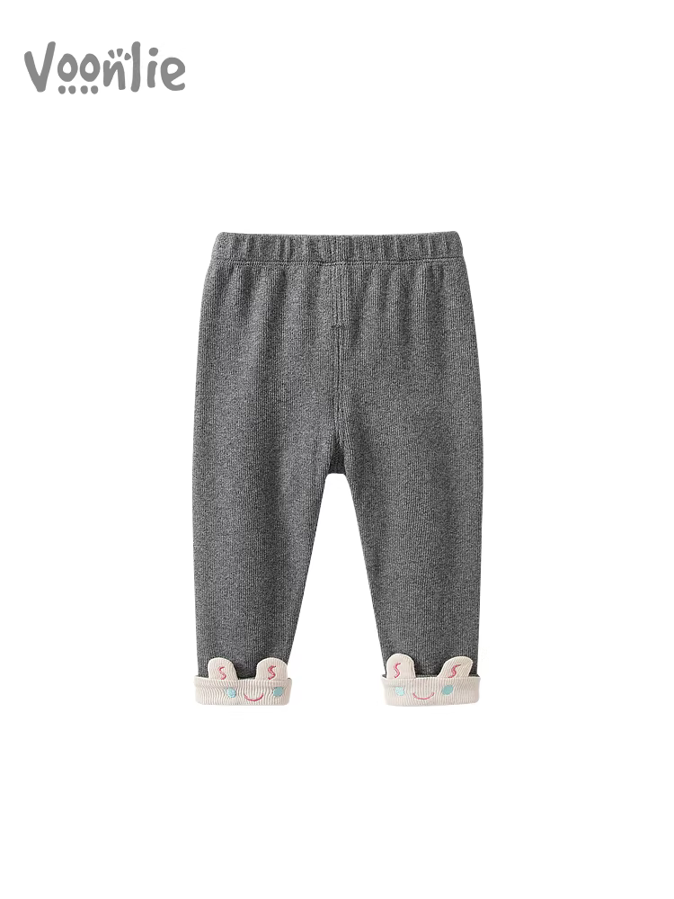 Quần legging bé gái thu đông 2025 kiểu mới quần bé thời trang áo khoác ngoài quần dài đa năng trẻ em quần thường ngày xuân thu