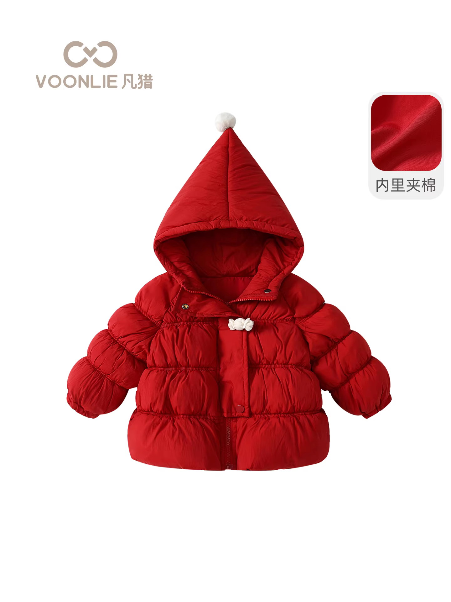 Áo khoác độn bông cho bé gái Quần áo mùa đông Quần áo ấm có mũ trùm đầu cho trẻ em sành điệu Áo có mũ trùm đầu đa năng cho mùa đông