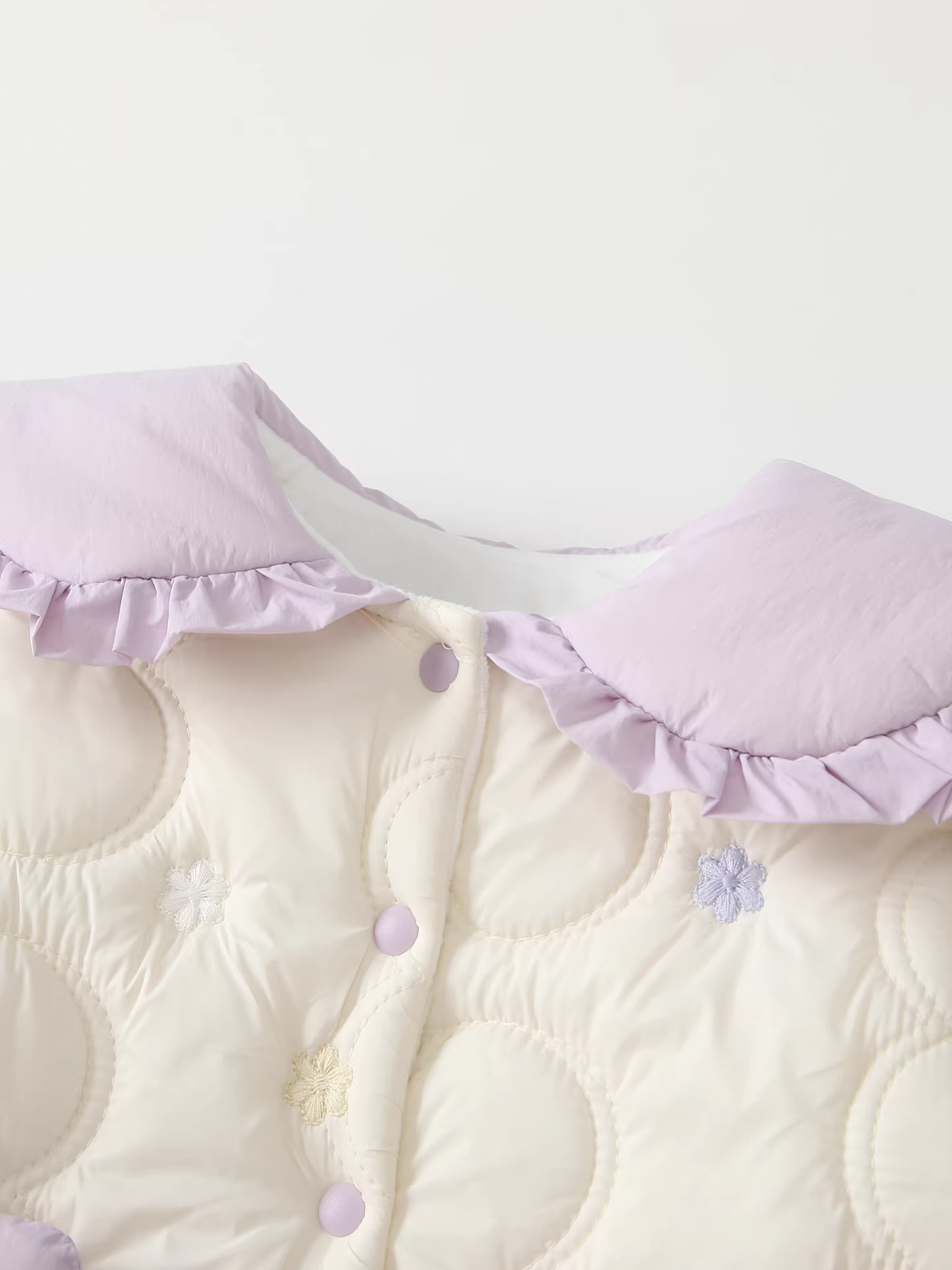 Fanhle quần áo trẻ em mùa đông trang phục bé gái sơ sinh lót lông cừu đệm bông áo liền quần đầy tháng ấm áp ngoài trời áo liền quần bò phù hợp với