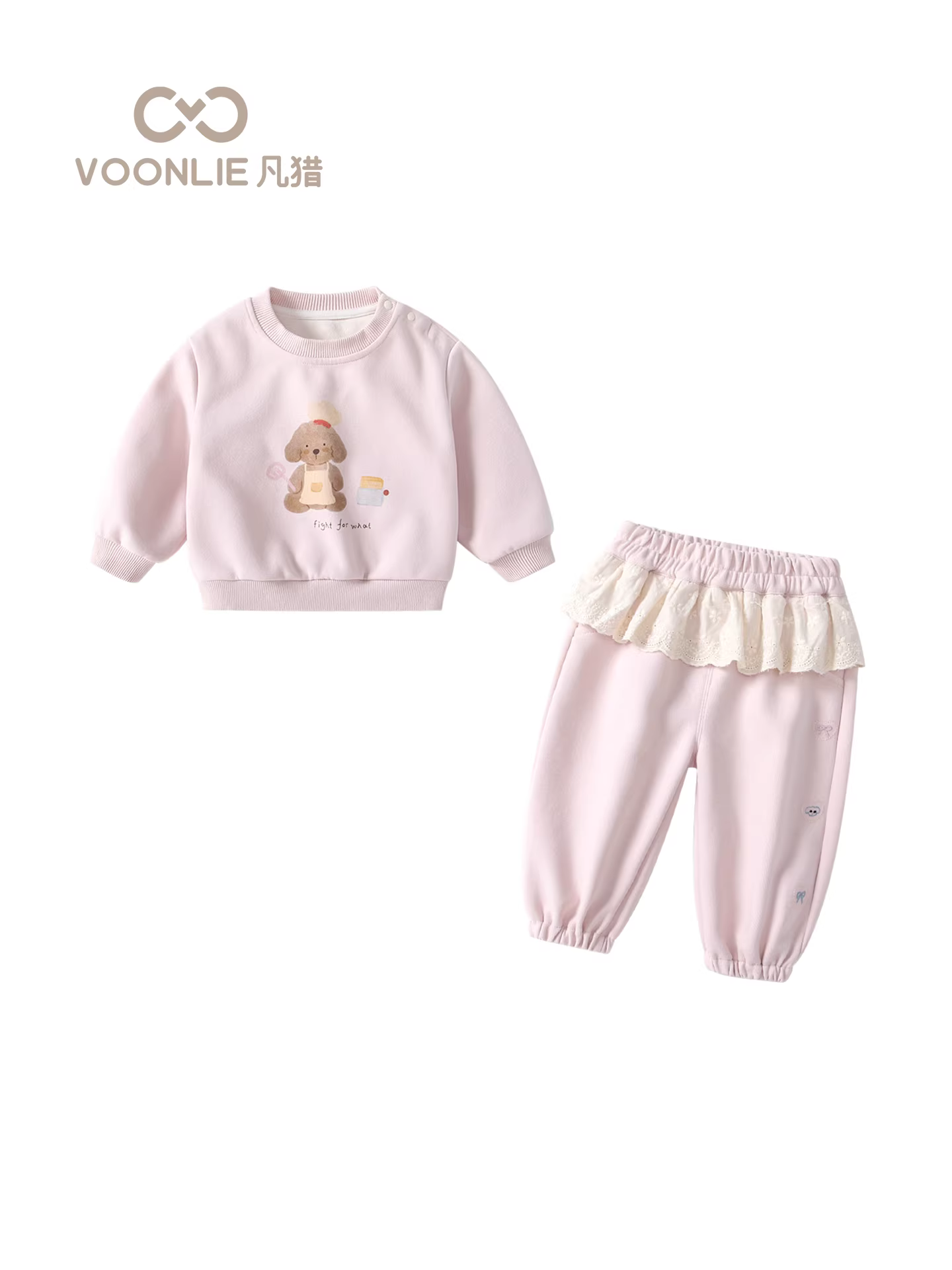 Bộ Áo Nỉ Nữ Fanhle Thu Đông 2025 Quần Áo Thời Trang Mới Cho Bé Quần Jogger Cho Bé Bộ Hai Món Xuân Thu