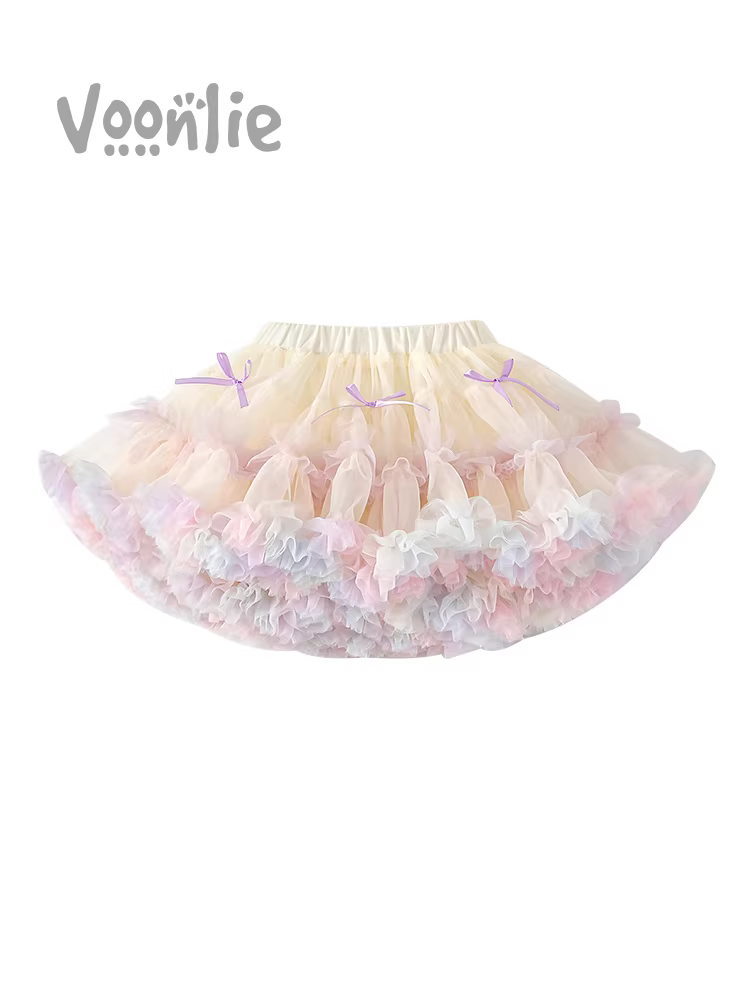 Váy bé gái mùa hè 2025 kiểu mới thời trang, váy tutu trẻ em, váy tutu lưới bé gái, váy ngắn bé gái