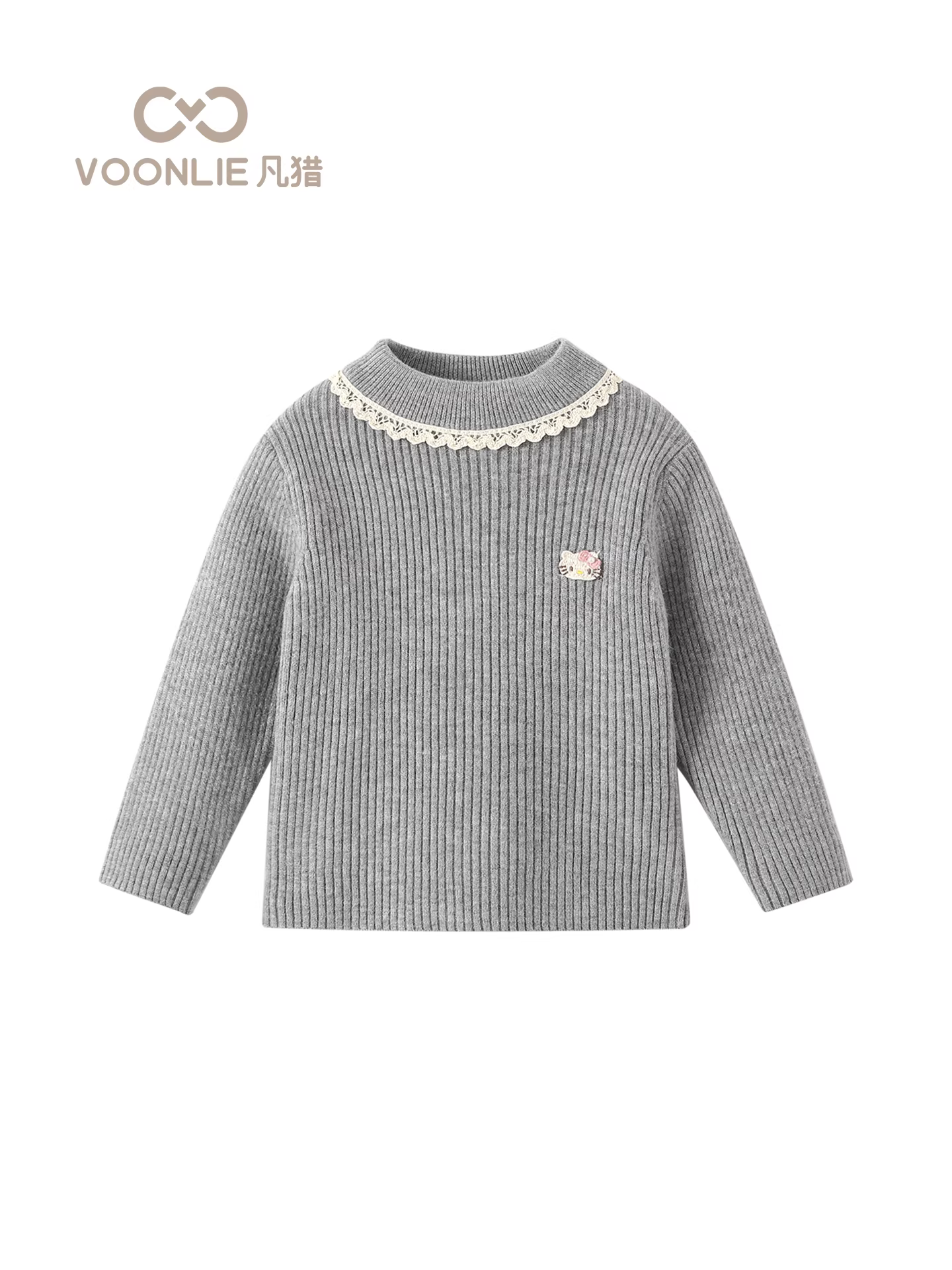 Áo len nữ Fanhle Thu Đông 2025 Mẫu mới Thời trang Áo len dệt kim cho bé gái Áo ấm mùa thu đông