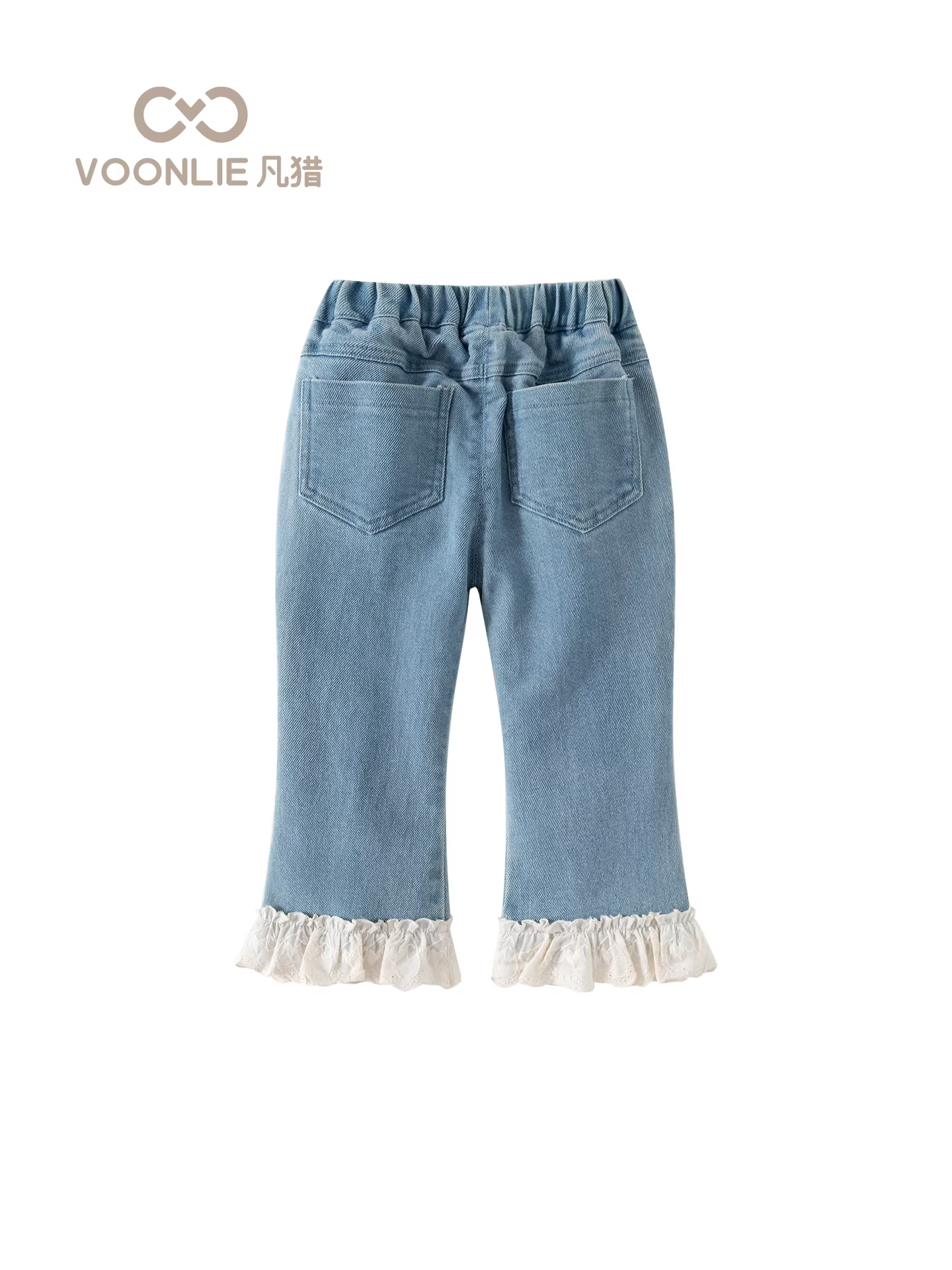 Quần jeans bé gái thu đông 2025 kiểu dáng mới thời trang quần dài trẻ em quần loe xuân thu